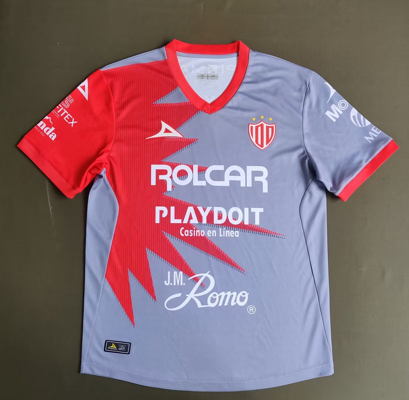 AAA Quality Necaxa 23/24 Third Grey/Red Soccer Jersey